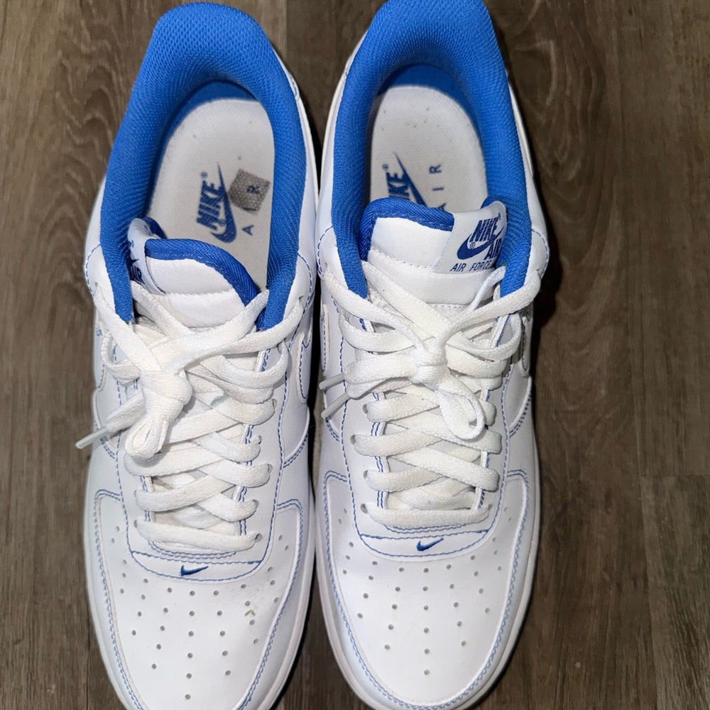 Nike Air Force 1 Low '07 White Game Royal Size 10.5